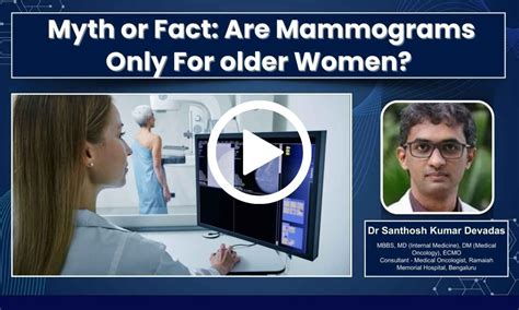 Myth or Fact: Are Mammograms Only For older Women? Ft. Dr Santhosh ...