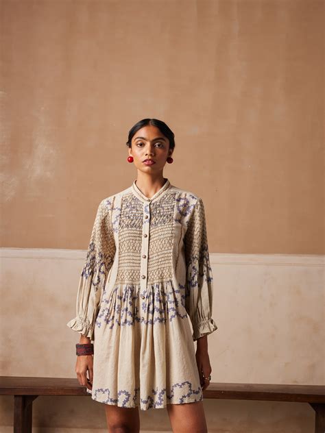 Porto top | Buttoned up Midi Length Circular flounce sleeves Cotton Top ...