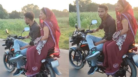 Stunt on Bike, Show Off in front of Woman, Viral video, viral news ...