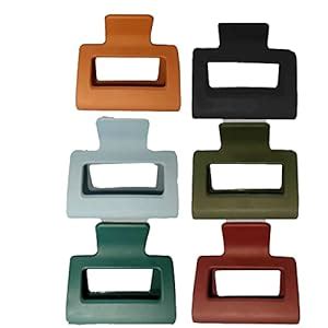 FIMBUL Hair Claw Clips Matte Jaw Clips Non Slip Simple Regular Styling ...