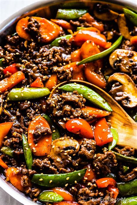 Stir Fry with Ground Beef - The Endless Meal®