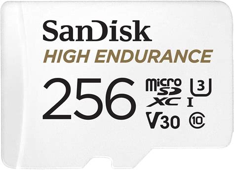 SanDisk 256GB High Endurance Video microSDXC Card with Adapter for Dash ...