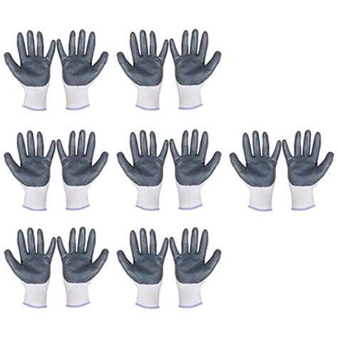 Techtion Nitrilon Multipro White-Grey Half-Dip Coating Safety Gloves ...