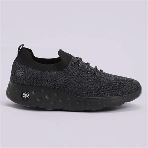 Buy cult EZ+ Plush Men's Walking Shoes - Black/Grey Online in India ...