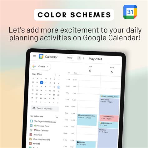 Image result for Color Coding Tasks in Google Calendar