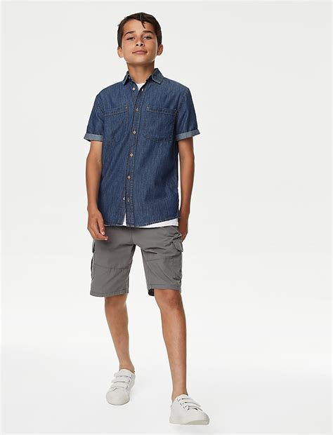 Buy Pure Cotton Denim Shirt (6-16 Yrs) at Marks & Spencer