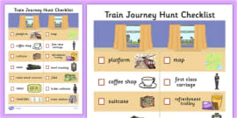 Journey Busy Bag Checklist (teacher made) - Twinkl