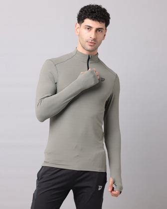 KA53 Dri-FIT Thumbhole Zipper | M Grey – ka53mensclub