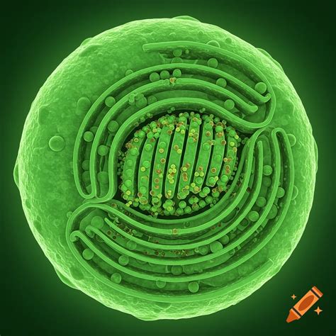 Chloroplast diagram illustration on Craiyon