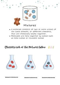 Image result for Element Compound Mixture Topic Form 1