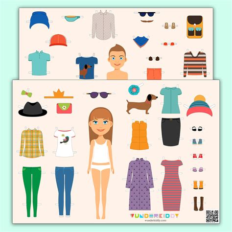 Printable Paper Dolls Cut Out Templates for Kids
