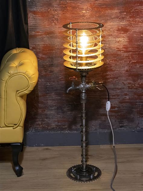 Steampunk lamp industrial design vintage lighting upcycled etsy – Artofit