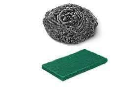 PRIMIUM Green Scrubber & SS Scourer Combo : Amazon.in: Health ...