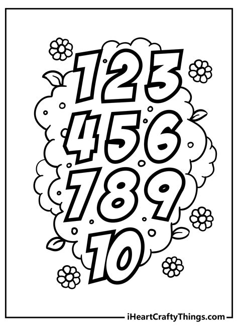 30+ Number Coloring Pages (100% Free Printable PDF Sheets)