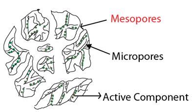 Fig. 1. Schematic representation of typical porous support impregnated ...