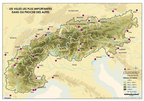 Main cities of the Alps : r/MapPorn