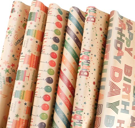 Amazon.com: Hallmark Birthday Wrapping Paper Rolls for Wedding, Baby ...