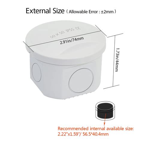 Buy LeMotech Junction Box with Reserved Holes ABS Plastic Electrical ...