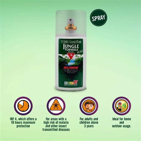 Buy MEDERMA JUNGLE FORMULA MAXIMUM INSECT REPELLENT PUMP SPRAY - 75ML ...