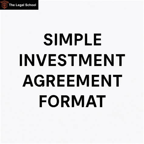 Simple Investment Agreement Format India: Detailed Analysis