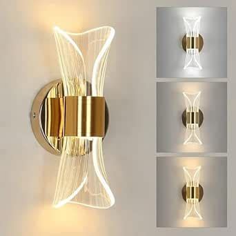 GAUVIK Curvy 918 Wall Light LED Indoor Modern, 10 W Golden Wall Lamp ...
