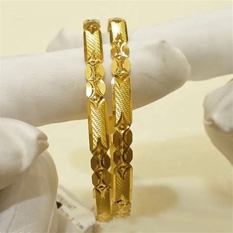 Buy Brahmani Gold Patli Bangles 22 KT yellow gold (25.7 gm). | Online ...