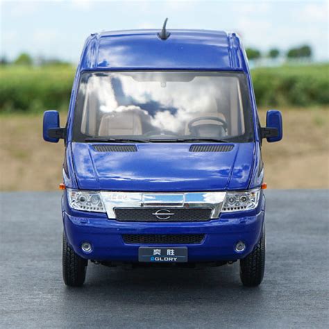 diecast 1:24 Changjiang EV Yisheng pure electric business bus model ...