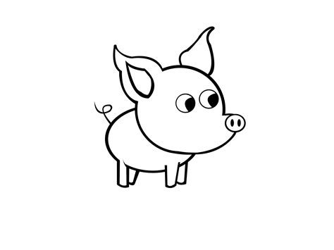How to Draw a Simple Pig: 9 Steps (with Pictures) - wikiHow
