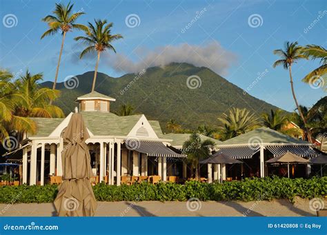 The island of Nevis stock photo. Image of view, west - 61420808