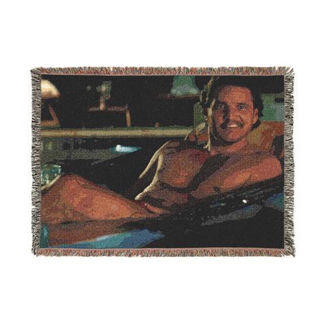 Pedro Pascal Shirtless Woven Blanket, Cozy Fall Blanket Gift for Fans ...