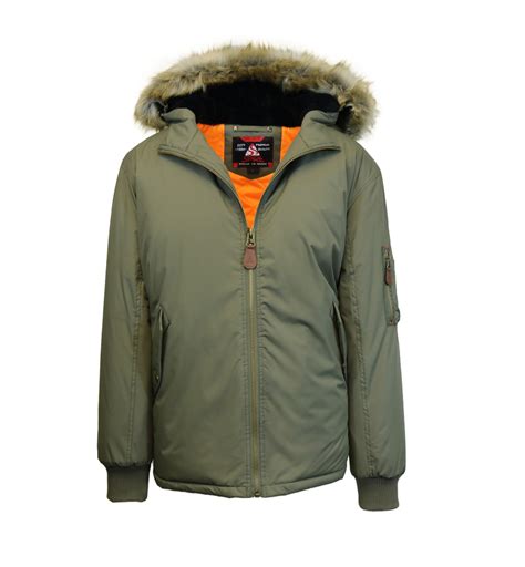 Wholesale Boys' Parka Jackets - Size 8 - 18, Olive - DollarDays