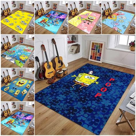 SpongeBob carpet Living room area carpet Bedside of the bedroom non ...