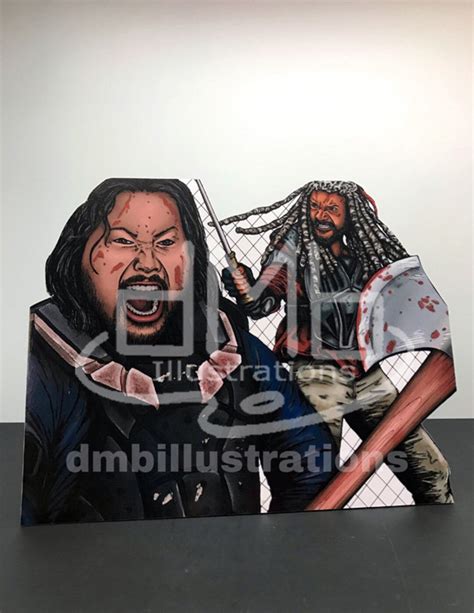 Ezekiel & Jerry the Walking Dead Stand-up or Print - Etsy