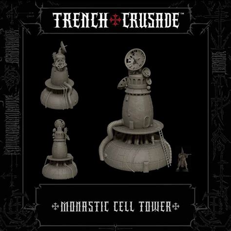 The Monastic Cell Tower STL is now available - Trench Crusade