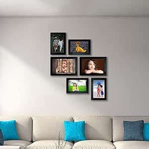 Kuber Industries Collage Photo Frame For Living Room, Wall Set of 6 ...