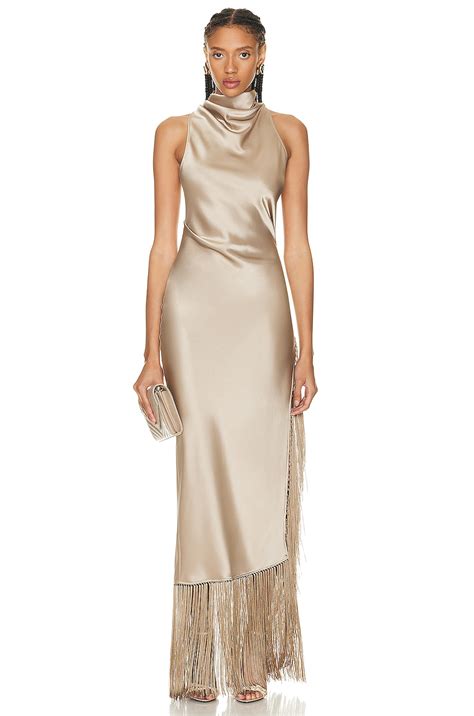 Nanushka Dia Maxi Dress in Dune | FWRD