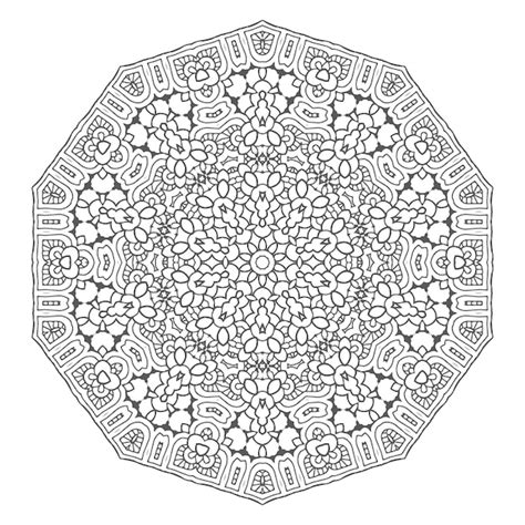 Beautiful line art mandala design | Premium Vector