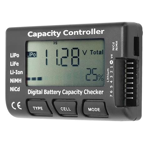 Battery Voltage Tester, Electric Digital Battery Capacity Tester ...