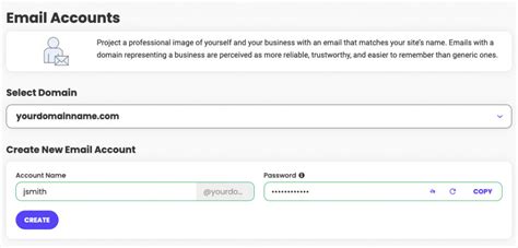 Create an Email Address 的图像结果
