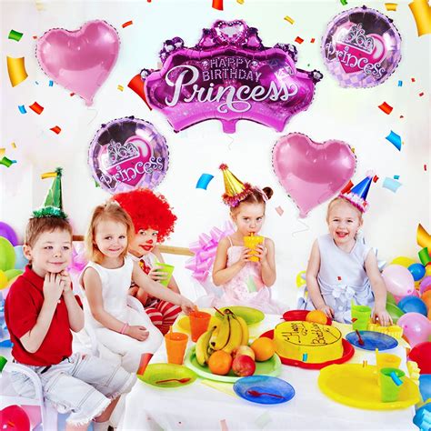 Princess Party Decorations, Princess Balloons, Happy Birthday Princess ...