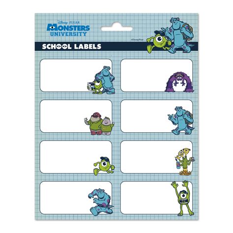 Buy Official Pixar Monsters, Inc. Stickers – Sticky Labels – Food ...