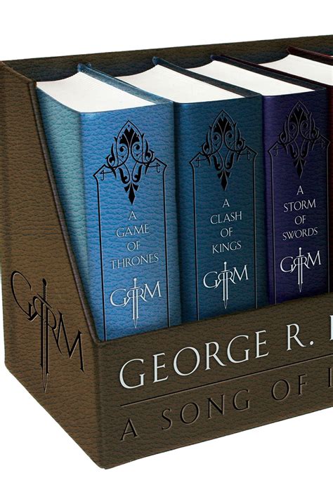 George R. R. Martin's A Game of Thrones Leather-Cloth Boxed Set (Song ...