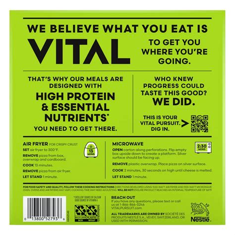 Vital Pursuit Chicken Mozzarella Personal Size Pizza - Shop Entrees ...