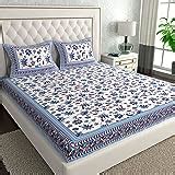 La Verne104 TC 100% Cotton Jaipuri Rjasathani Hand Print Bedsheet with ...