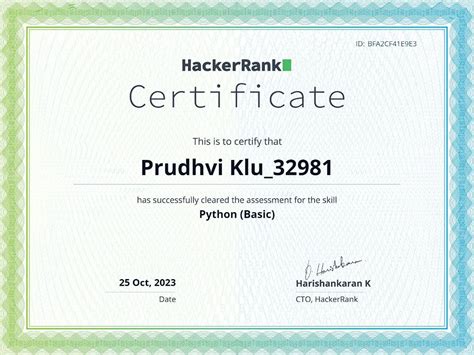 Image result for HackerRank Python Certification