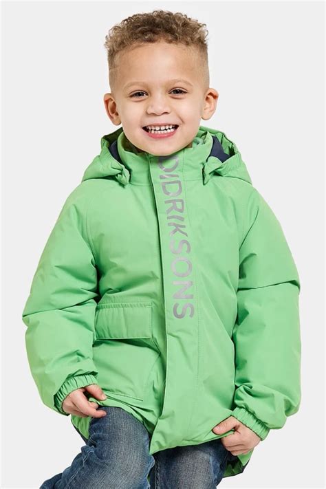Didriksons kurtka dziecięca TALVI KIDS JKT kolor zielony 505474 ...