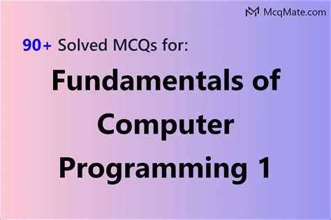 Short Answer On Basic Computer Programming 的图像结果