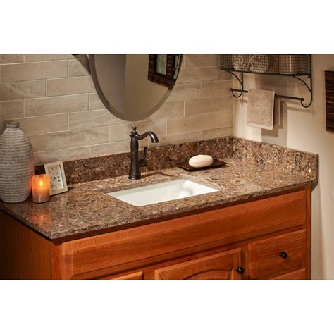 MarCraft Vista 61-in x 22-in Polished Papua Quartz Undermount Single ...
