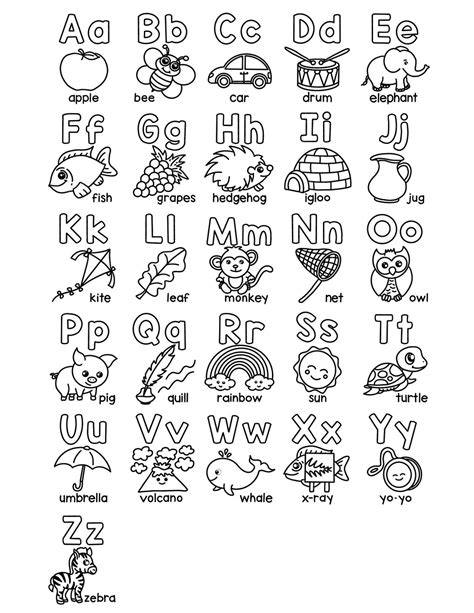 Alphabet Coloring Pages 的图像结果