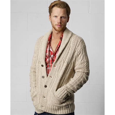Mens Shawl Collar Cardigan